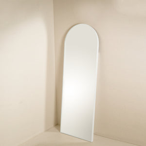 Pisa White Metal Arch Mirror - 550x1600mm