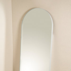 Pisa White Metal Arch Mirror - 550x1600mm