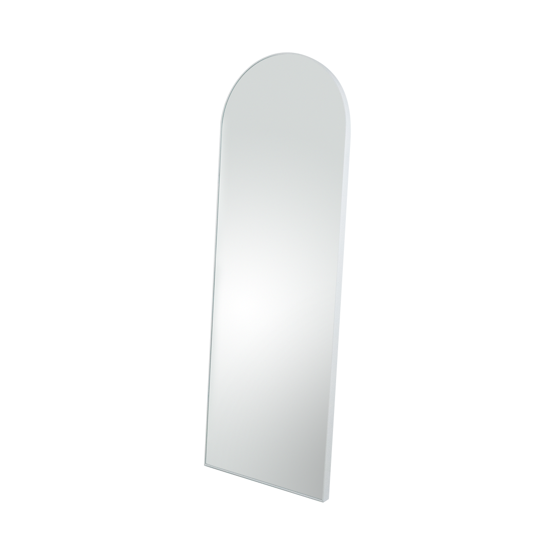 Pisa White Metal Arch Mirror - 550x1600mm