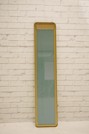 Thin Gold Framed Radius Mirror