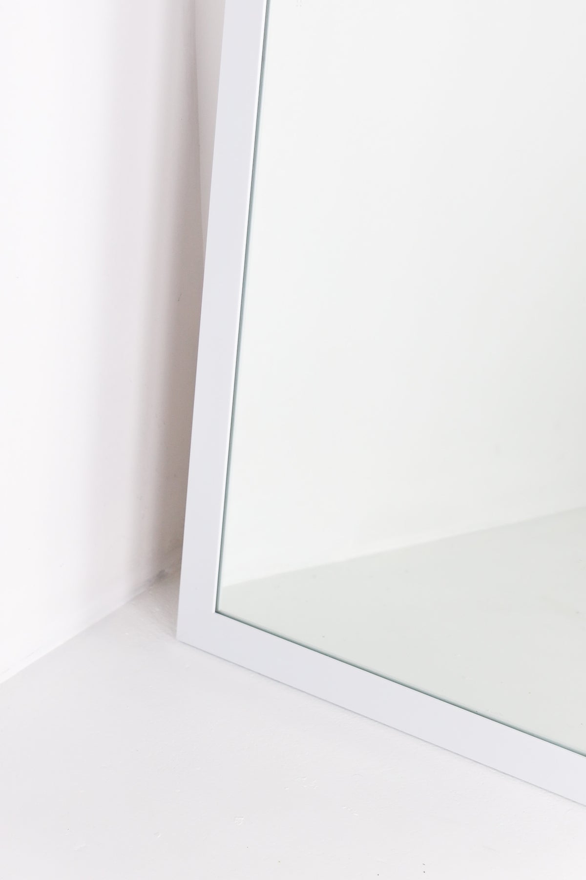 Mirror in white frame