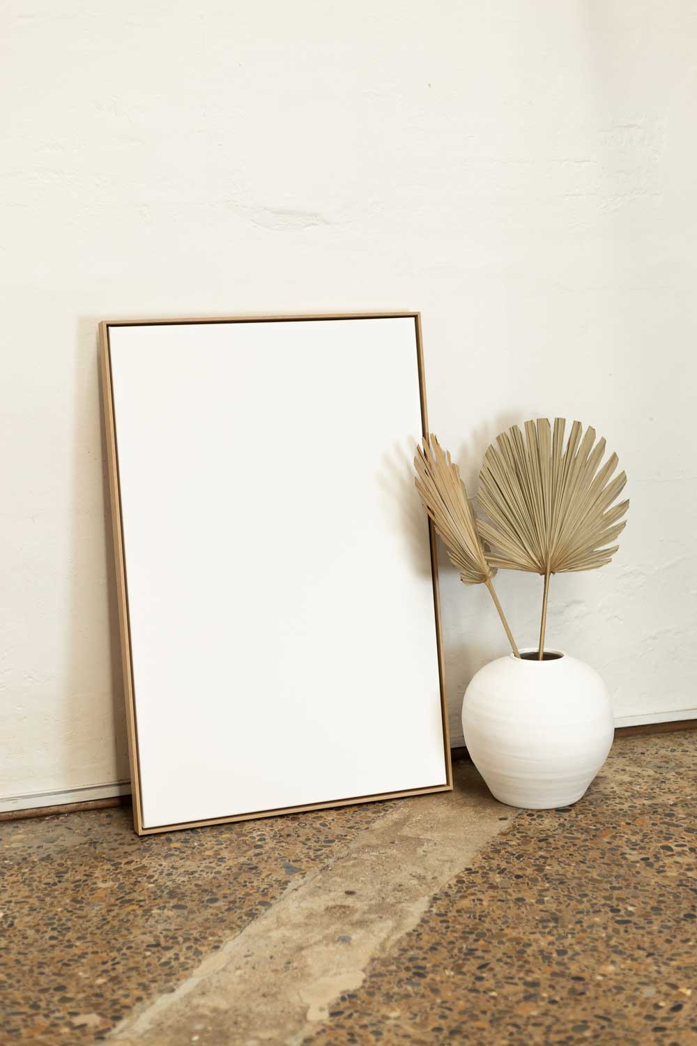 Blank Canvas With A Float Frame - The Framing Project